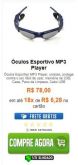 Óculos c/ MP3 Player
