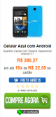 Celular Azul com Android 4.1