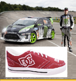 Tênis DC Vermelho e Branco