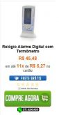Relógio Alarme Digital c/ Termômetro