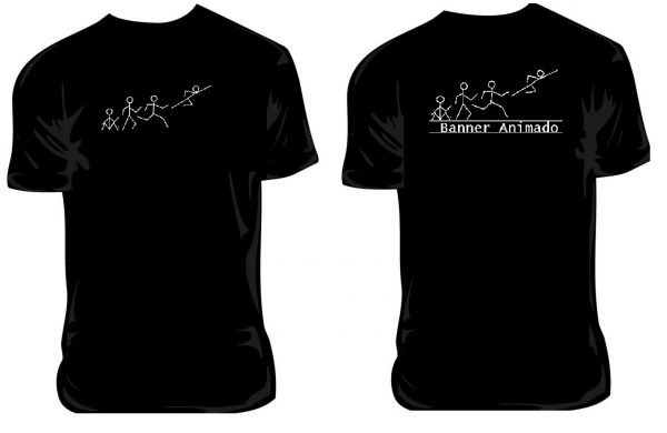 Camiseta Banner Animado