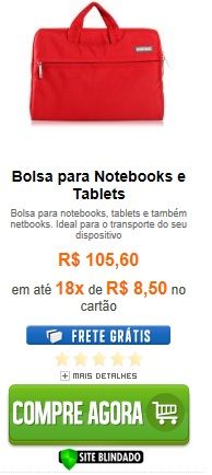 Bolsa para Notebooks e Tablets