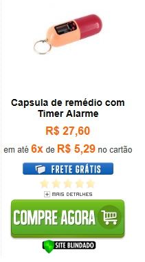 Cápsula para Remédio com Alarme